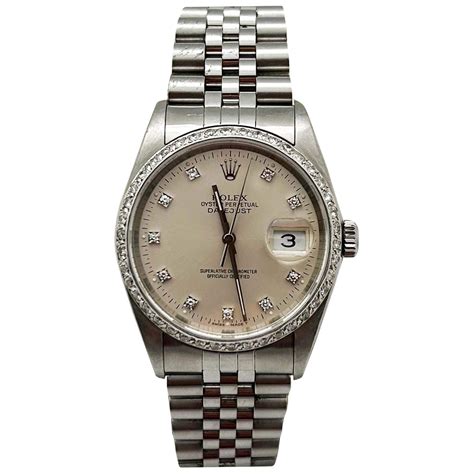 1995 rolex datejust 18k bezel|Rolex Datejust 36 16234 .